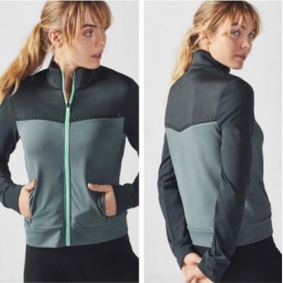 Fabletics Cleo Zip Front Mock Neck Athletic Jacket - Picture 1 of 8